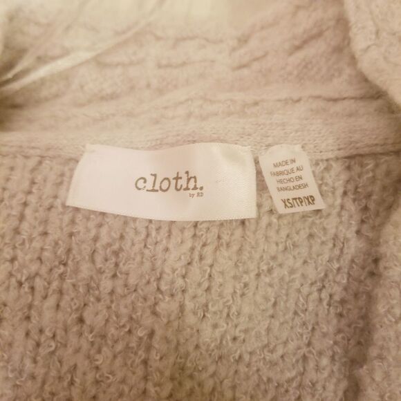 cloth. Grey Cable Knit Sweater Size XS - Picture 5 of 6